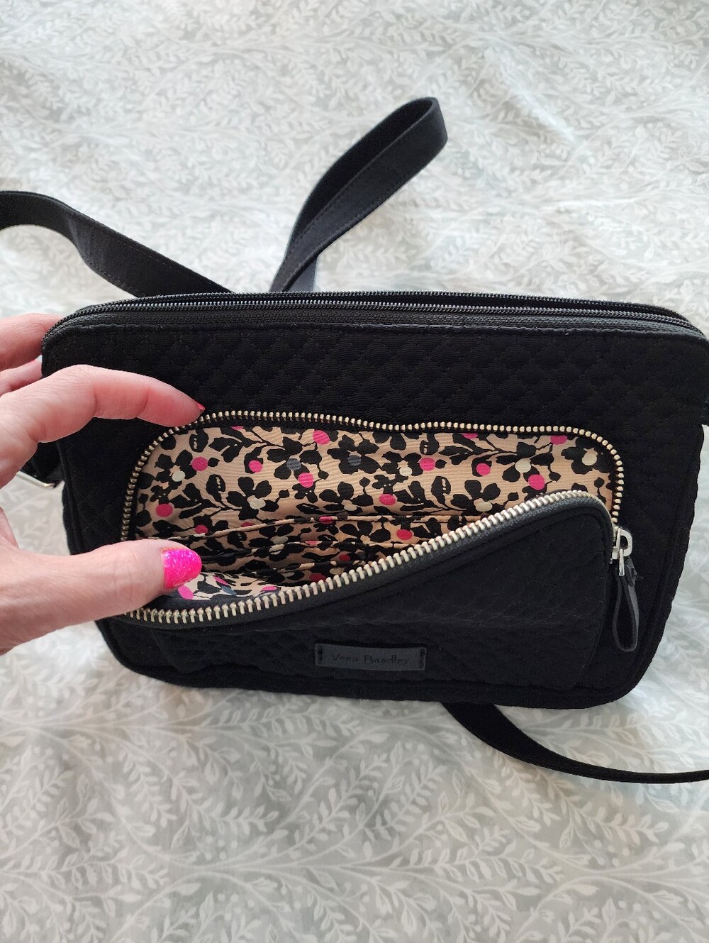Vera Bradley Women's Microfiber Little Hipster Crossbody Purse with RFID Protect - Picture 11 of 13
